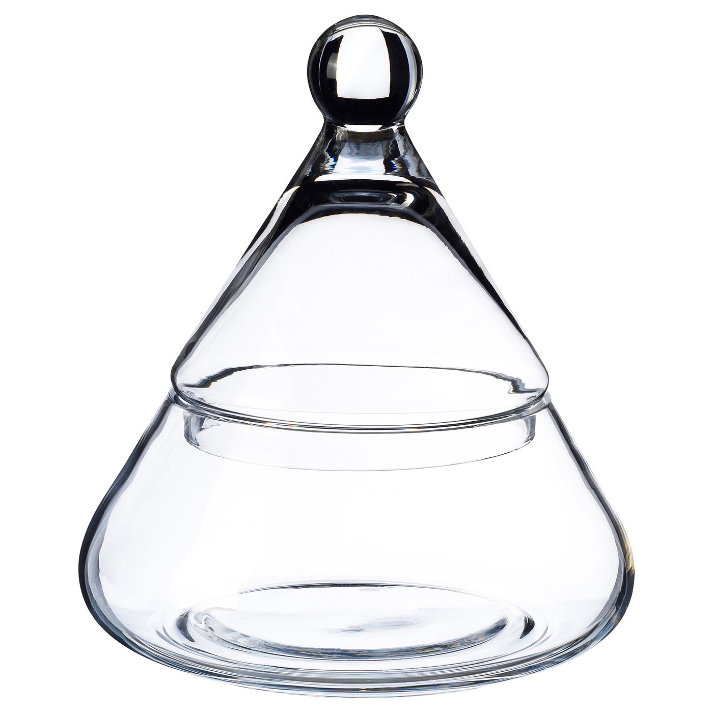 VINTER 2020 Bowl with lid, clear glass, 15 cm IKEA