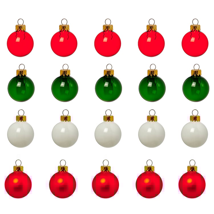 VINTERFINT Tree ornament bauble glass/mixed colours IKEA