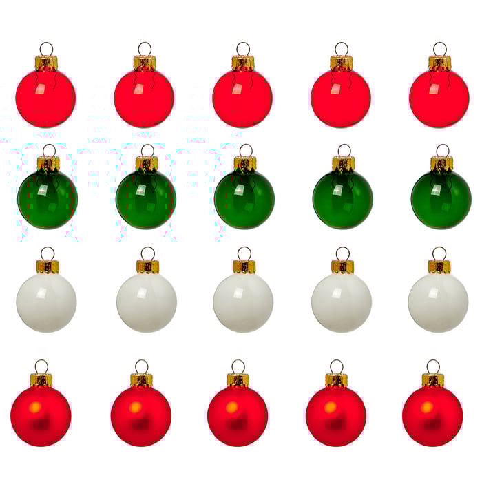 VINTERFINT Tree ornament bauble glass/mixed colours IKEA