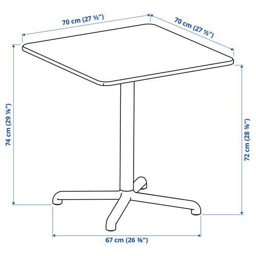 Illustration with measurements for the product: VISINGSÖ.