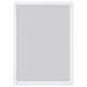 Option: YLLEVAD picture frame, white, rectangular, minimalist design. Hangs or stands, lightweight plastic.
