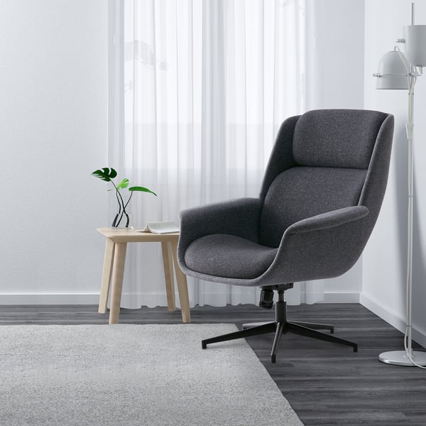 Aleby Drehsessel Gunnared Mittelgrau Dunkelgrau Ikea Deutschland