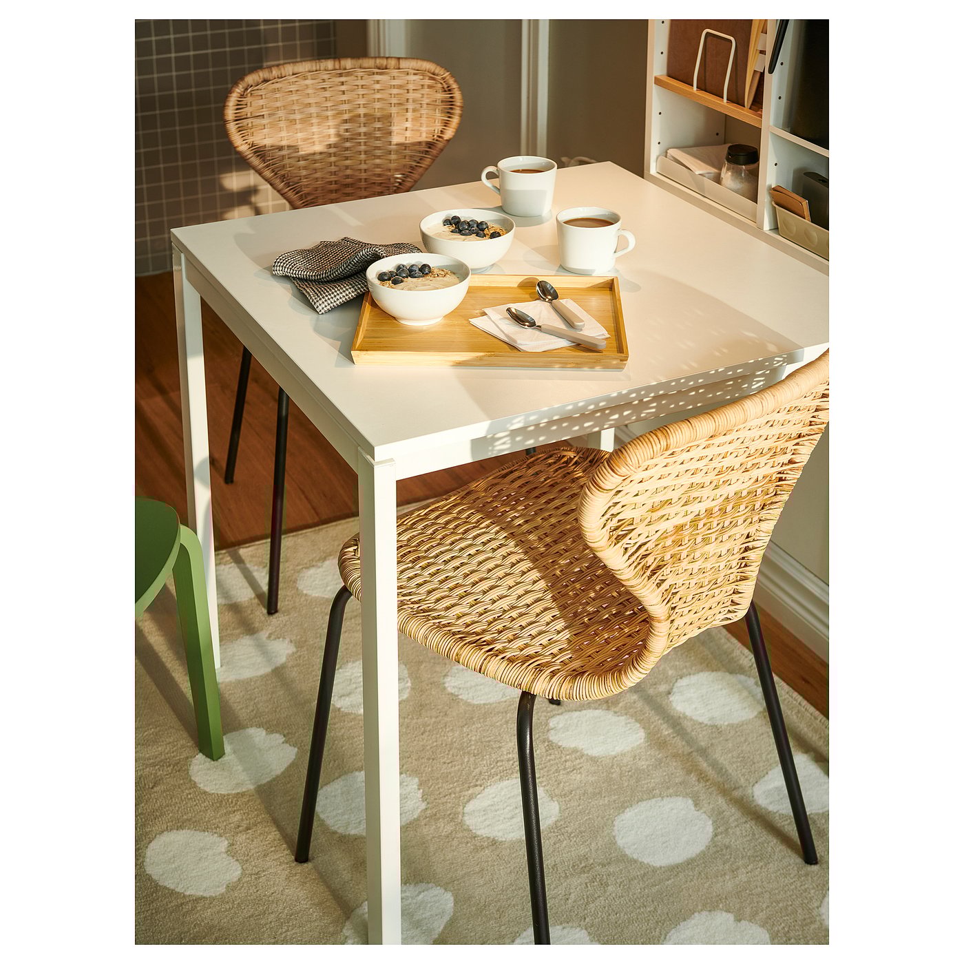 Thumbnail - IKEA ÄLVSTA Stuhl Handarbeit Rattan/Sefast schwarz