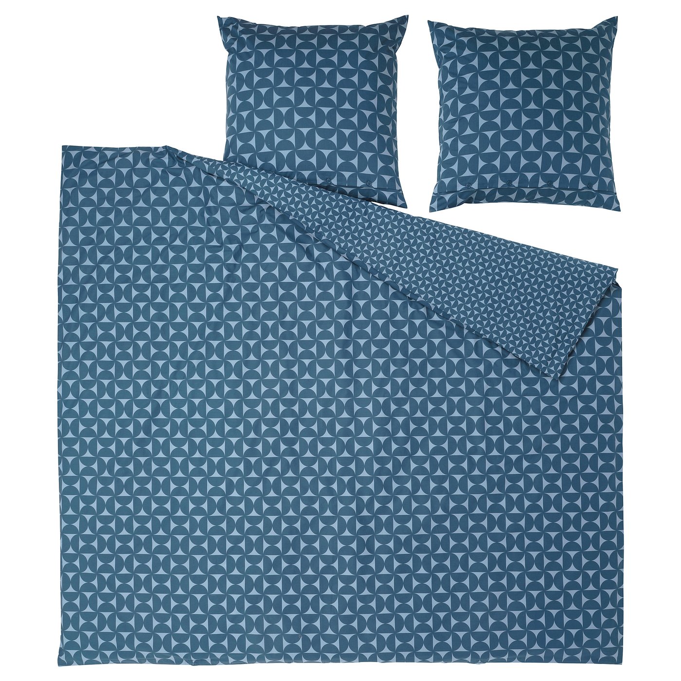 Wrangler Bettwäsche-Set – Mikrofaser, Voll/Doppel, Mit Hufeisen-Punkte-Design In Marineblau