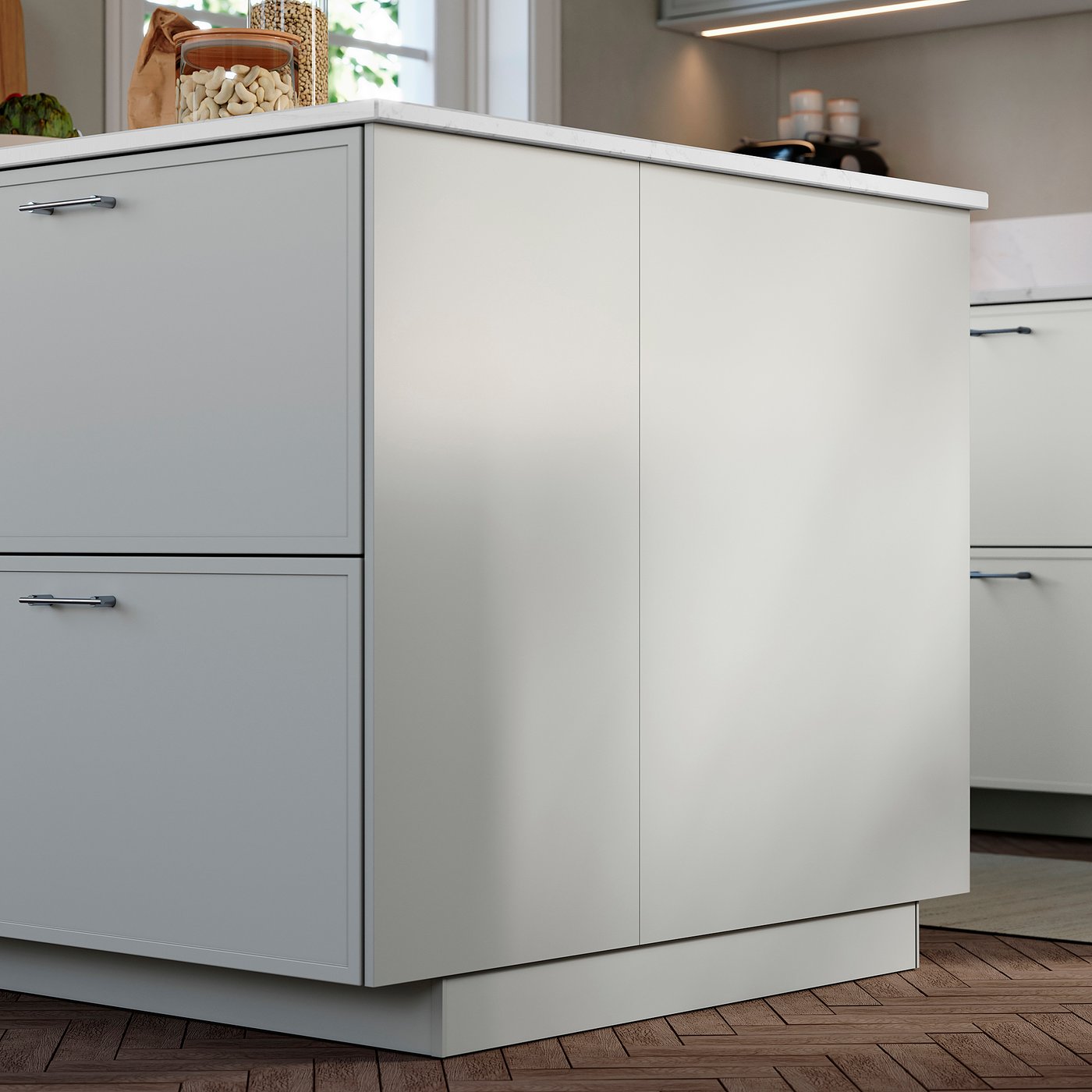 Thumbnail - IKEA ASPUDDEN Deckseite hellgrau 62x80 cm