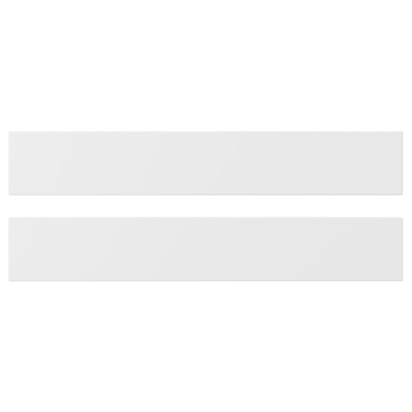 AXSTAD weiße Küchenfronten, matte Oberfläche, weiche Linien, isolierte Platte, 25 Jahre Garantie.