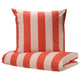 BARNDRÖM Bettwäsche-Set, 2-teilig, rosa rot/Streifen, 140x200/80x80 cm