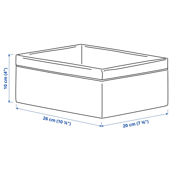 BAXNA Sortierbox, grau/weiß, 20x26x10 cm