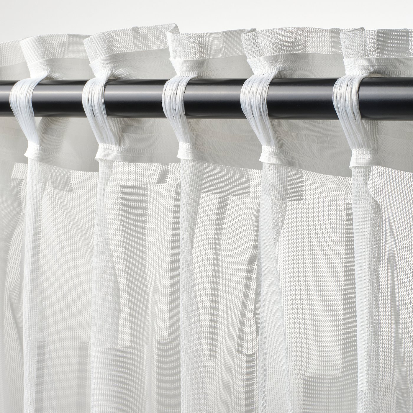 Thumbnail - IKEA BERGNEJLIKA Gardinenstore/2 Schals weiß/mit Gardinenband