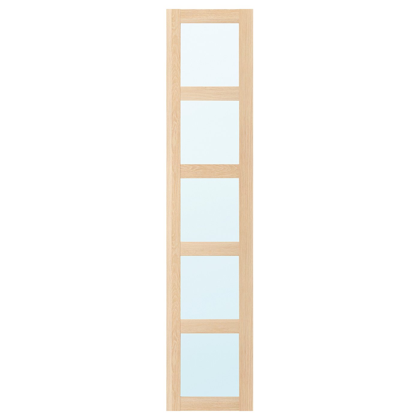 IKEA BERGSBO Spiegeltür + Scharnier sanft schli Eicheneff wlas 50x229 cm