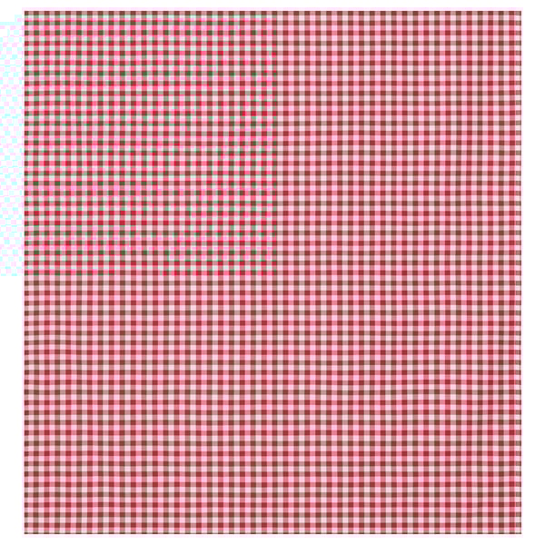 Berta Ruta Meterware Rot Weiss Kariert Mittel Grosskariert Rot
