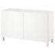 Weißes BESTÅ Sideboard mit zwei Türen, schlichtes Design.