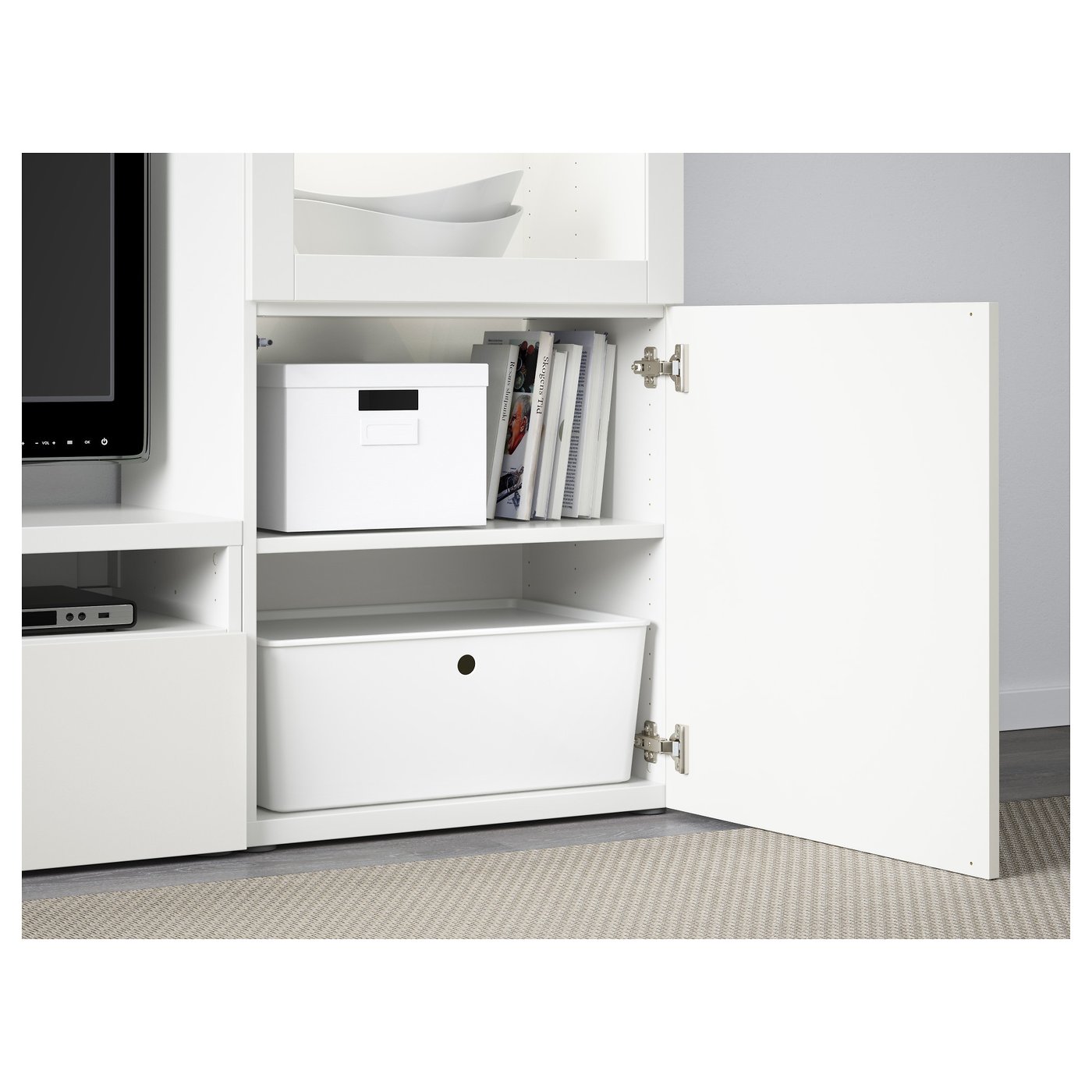 Thumbnail - IKEA BESTÅ / LACK TV-Möbel, Kombination weiß