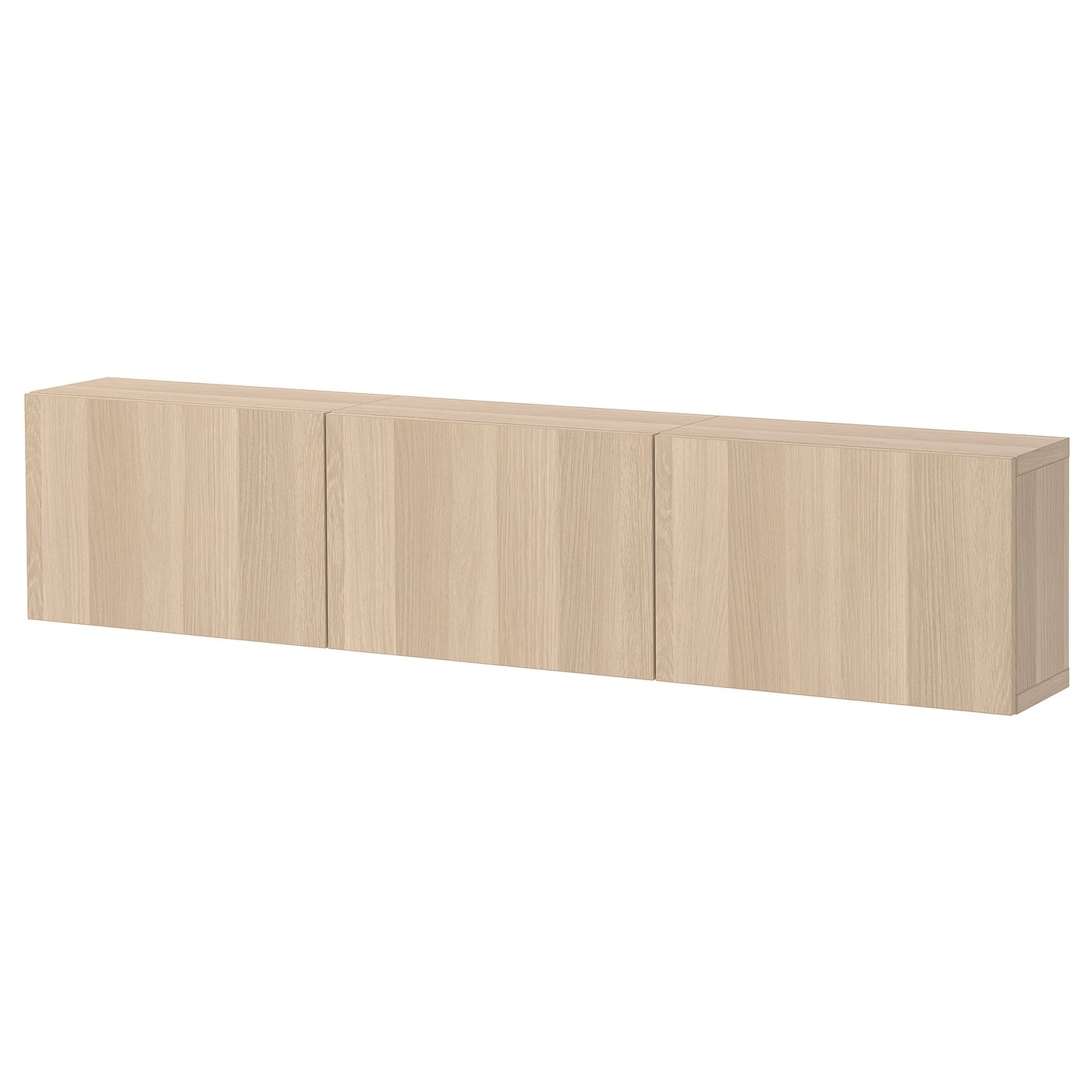 IKEA BESTÅ Schrankkombination für Wandmontage Eicheneff wlas/Lappviken Eicheneff wlas