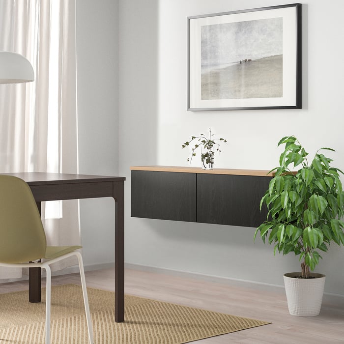 Elegantes Ikea Besta Wandmontage Ohne Schiene Bild