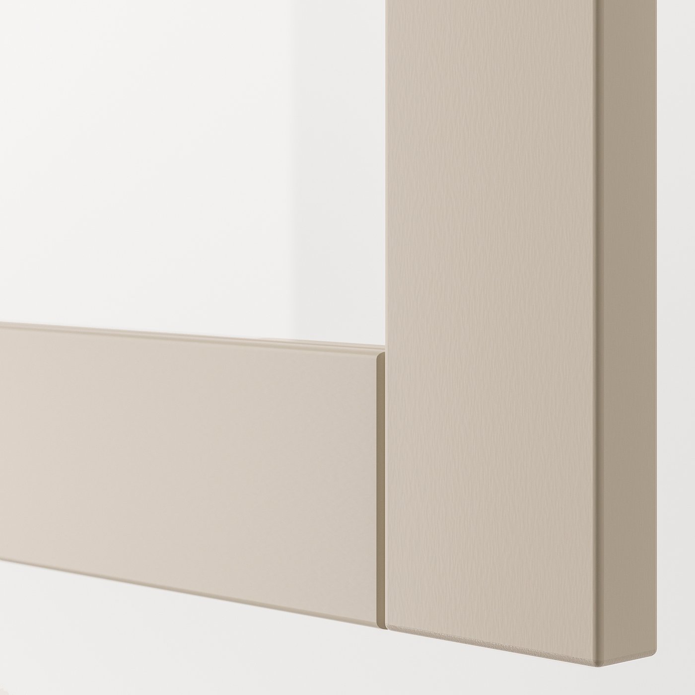 Thumbnail - IKEA BESTÅ Schrankkombination für Wandmontage weiß/Sindvik hellgrau/beige