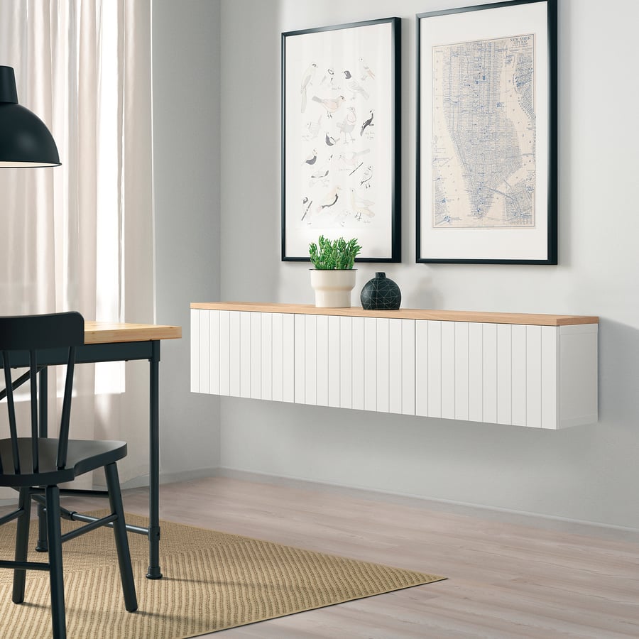 Ikea Besta Wandmontage Mit Schiene Anleitung BESTÅ Schrankkombination für Wandmontage, weiß Sutterviken