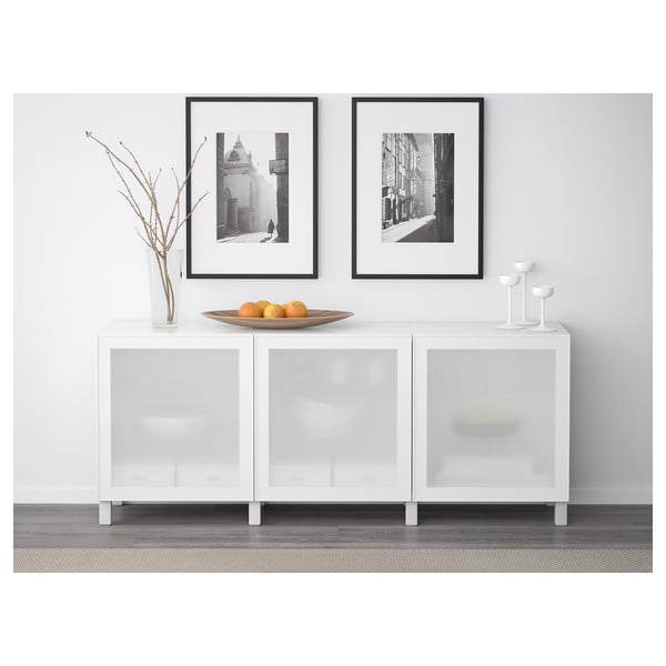 Besta Aufbewahrung Mit Turen Weiss Glassvik Frostglas Weiss Heute Noch Bestellen Ikea Deutschland