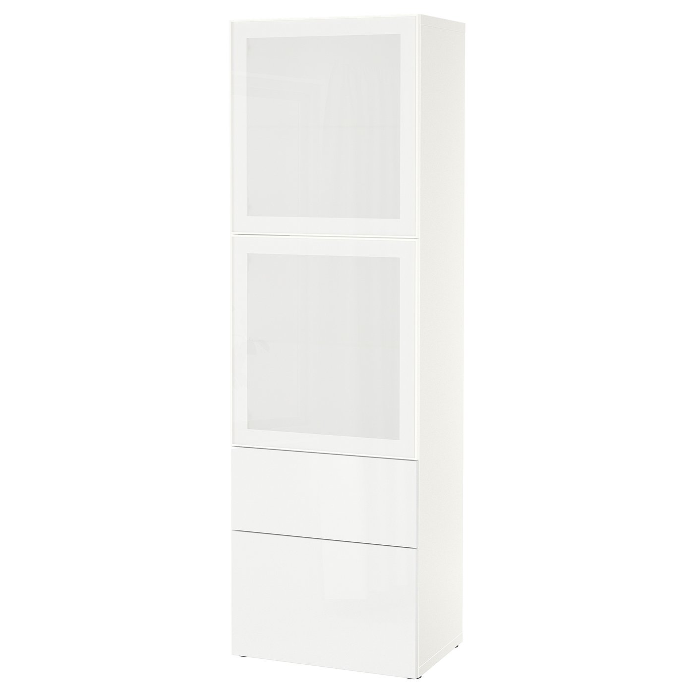 Besta Vitrine Weiss Selsviken Hochglanz Frostglas Weiss 60x42x193 Cm Heute Noch Bestellen Ikea Deutschland