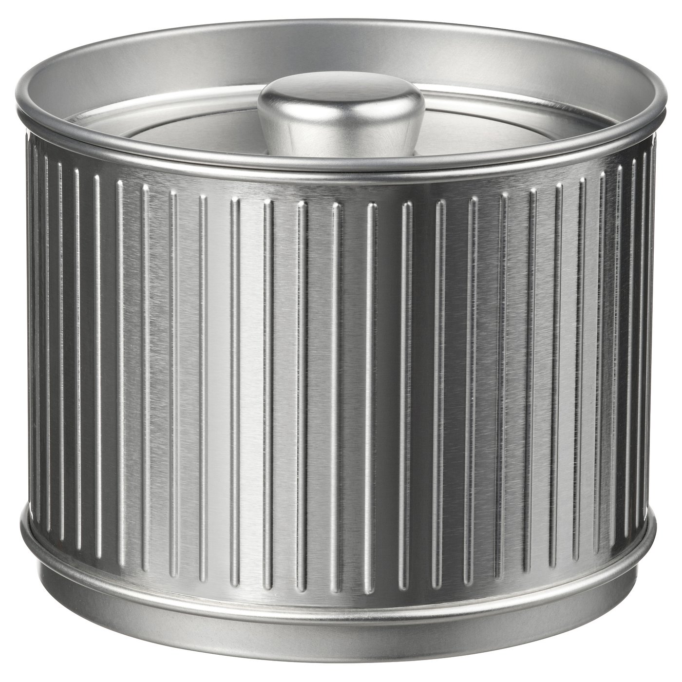 IKEA BETTHAJ Dose mit Deckel für Kaffee/Tee/silberfarben