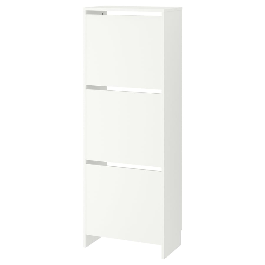 BISSA Schuhschrank 3 Fächer, weiß, 49x28x135 cm IKEA Deutschland