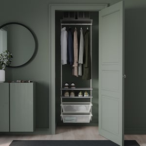 BOAXEL Schrankkombination - weiß/grau - IKEA Deutschland