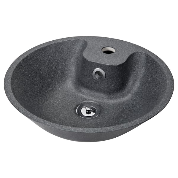 bodviken aufsatzwaschbecken dunkelgrau steinmuster 41 cm ikea deutschland