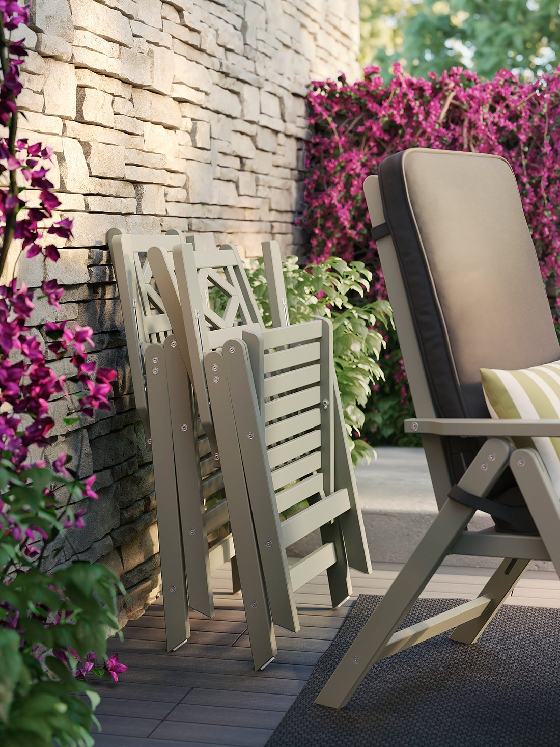 BONDHOLMEN Hochlehner/außen, grau - IKEA Deutschland