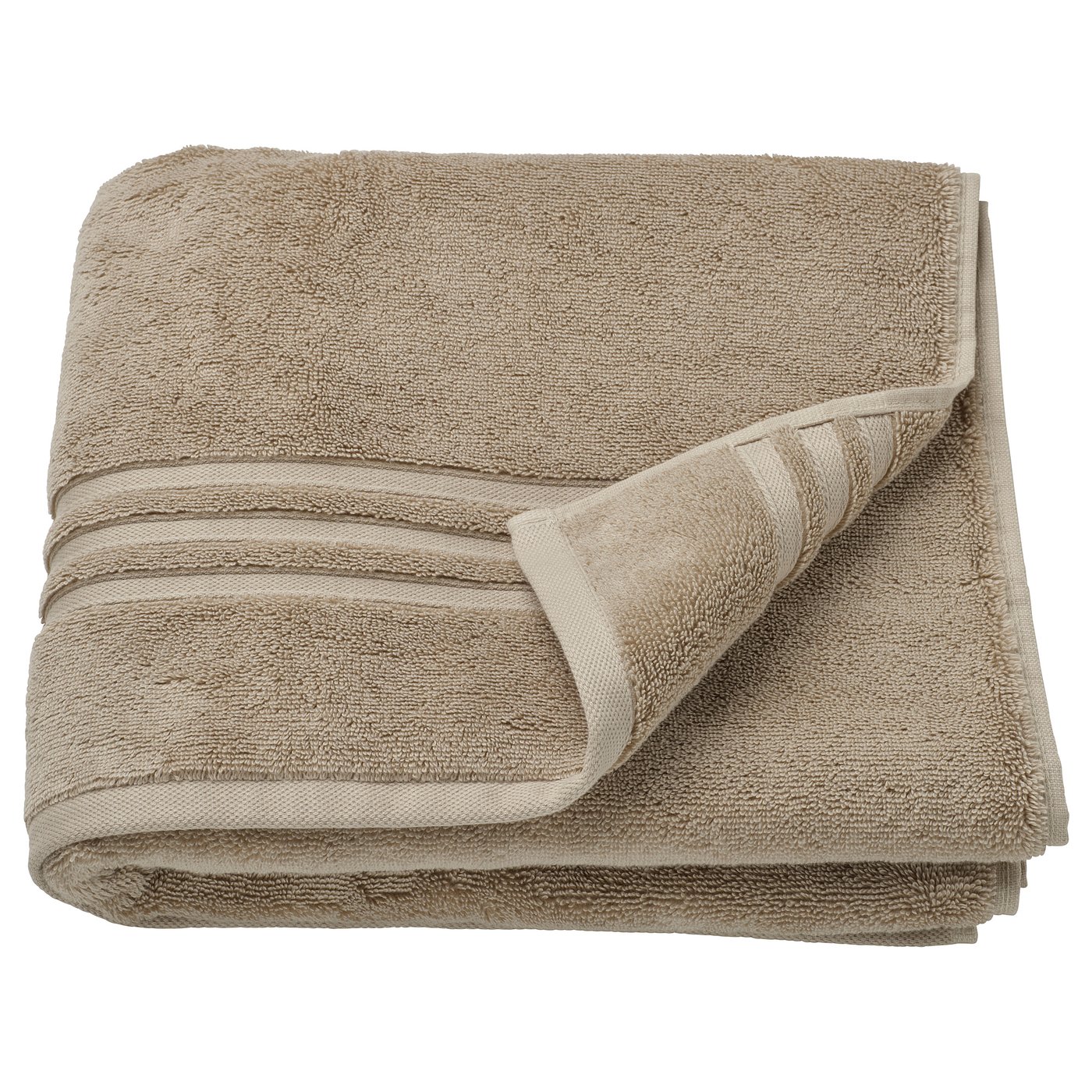 IKEA BROKGLIM Badetuch beige 70x140 cm