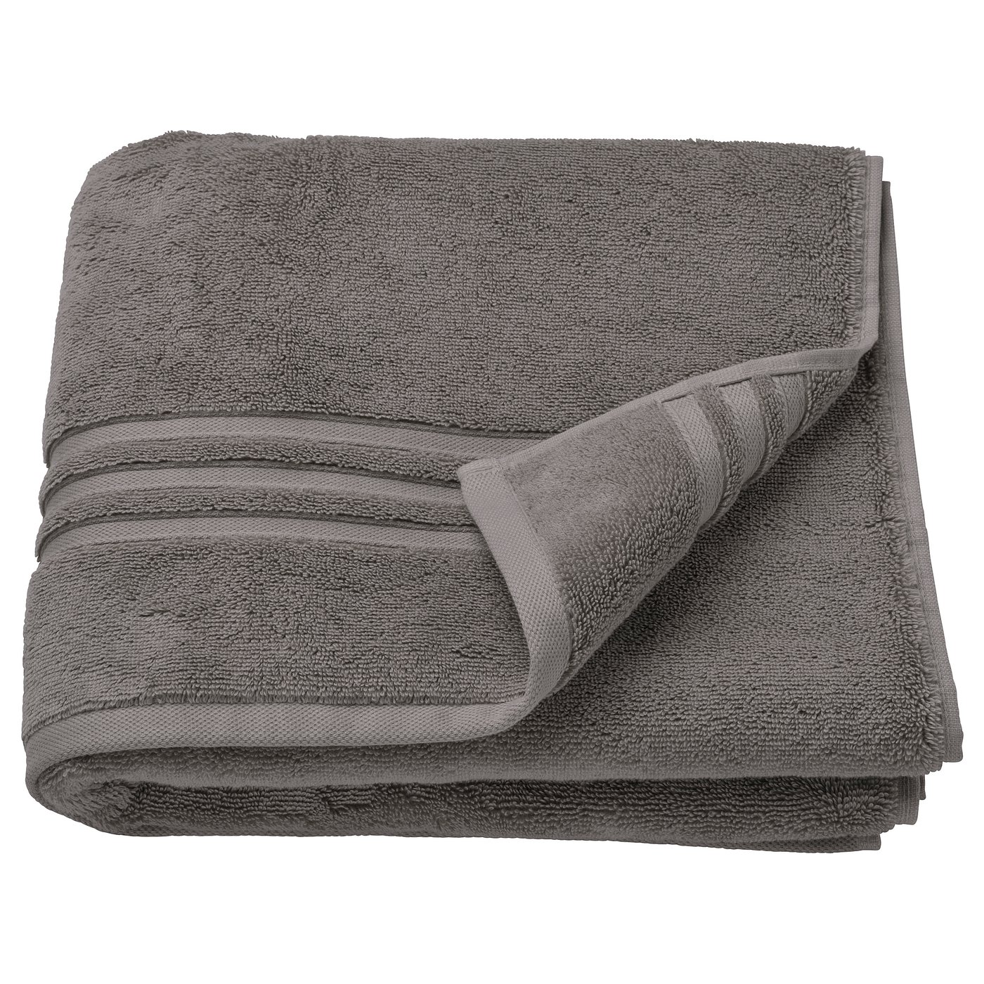 IKEA BROKGLIM Badetuch grau 70x140 cm