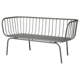 BRUSEN 3er-Sofa/außen, grau