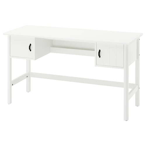 BRYTNING Schreibtisch - weiß 135x53x75 cm