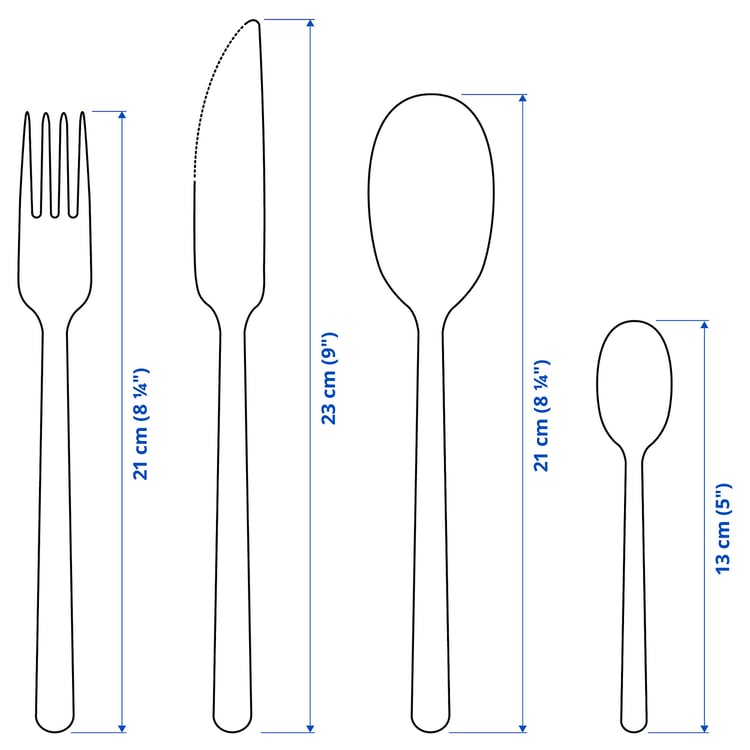 DATA Besteck 24-tlg., Edelstahl - IKEA Deutschland