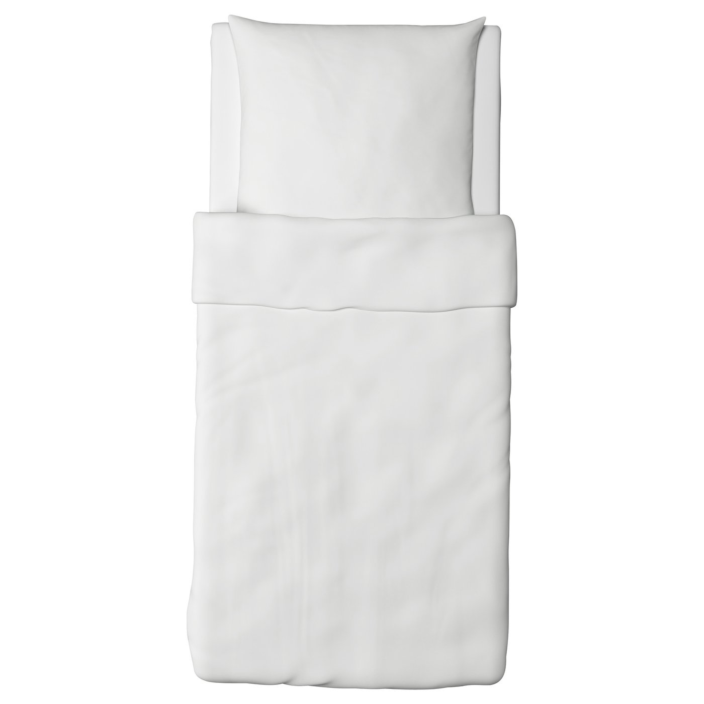 Dvala Bettwascheset 2 Teilig Weiss 155x220 80x80 Cm Ikea Deutschland