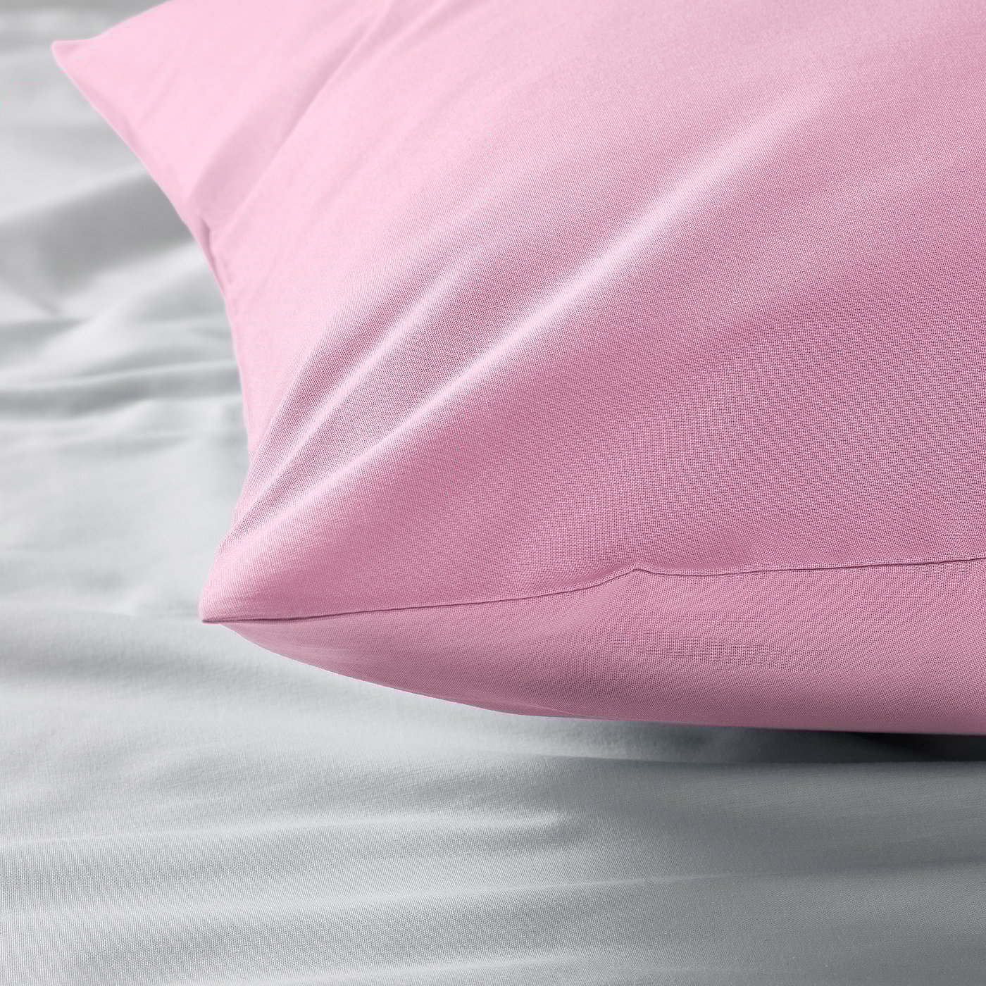 Thumbnail - IKEA DVALA Kopfkissenbezug rosa 80x80 cm