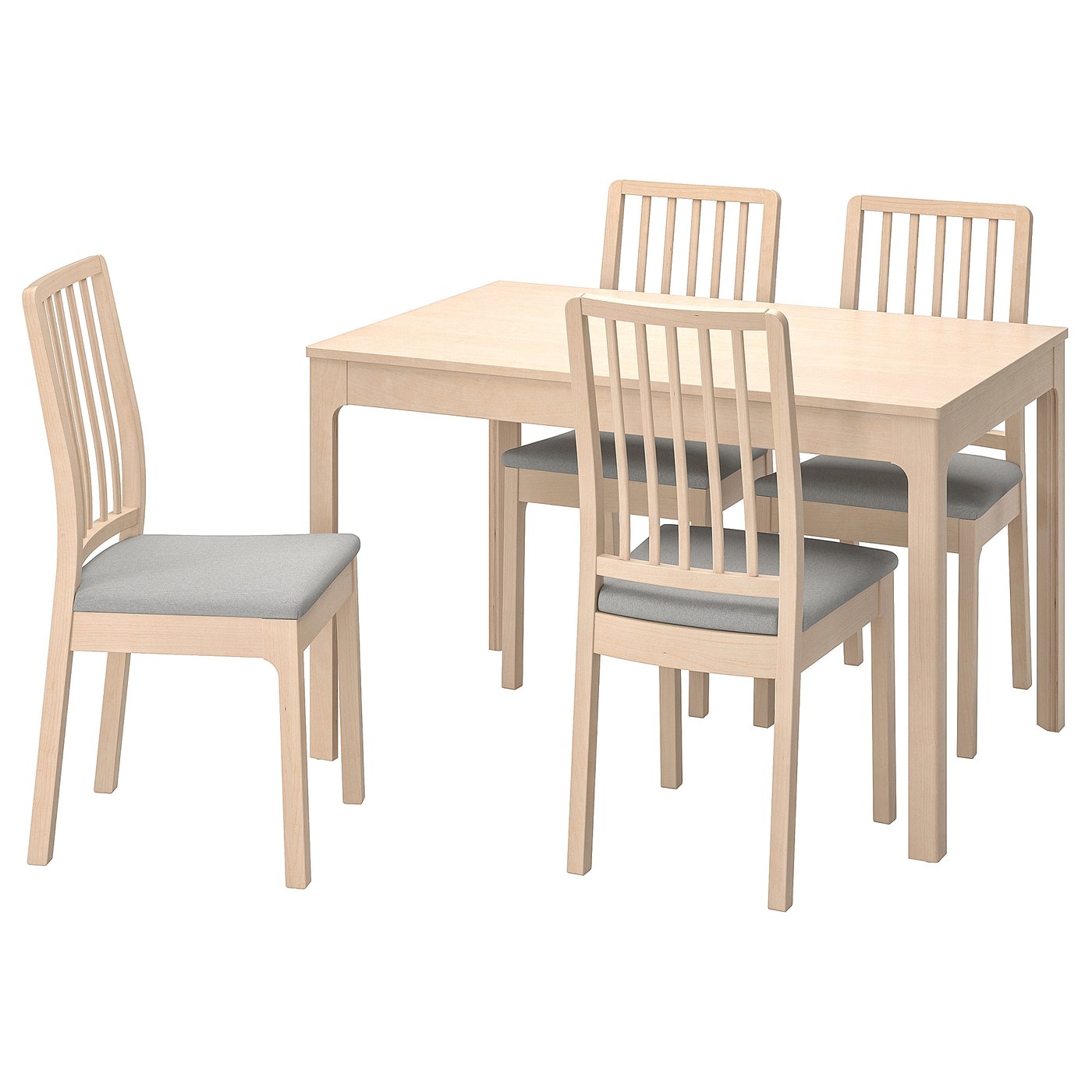 EKEDALEN / EKEDALEN Tisch und 4 stühle - Birke/Orrsta ...