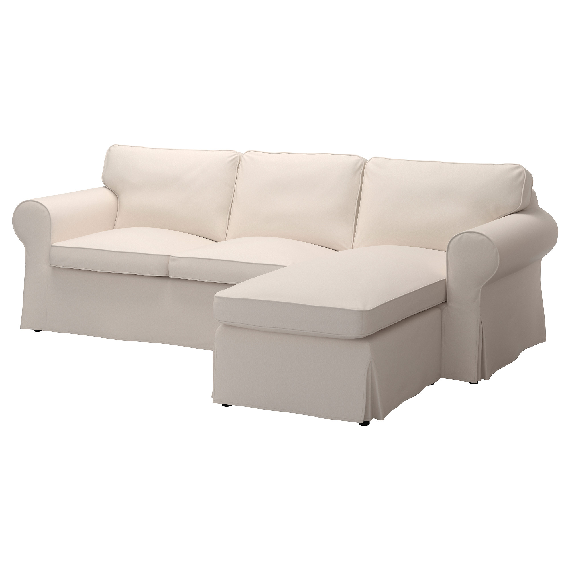 EKTORP 3erSofa mit Récamiere Hallarp beige IKEA Deutschland