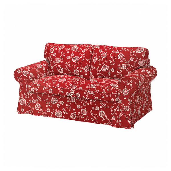 EKTORP Bezug 2er-Sofa - Virestad rot/weiß - IKEA Deutschland