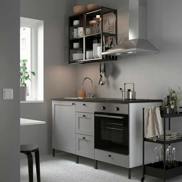 ENHET Küche - anthrazit, grau Rahmen - IKEA Deutschland