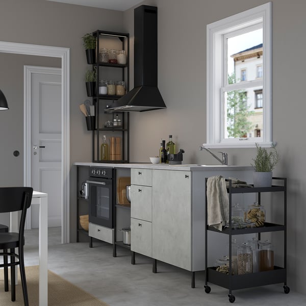 enhet kuche anthrazit betonmuster ikea deutschland