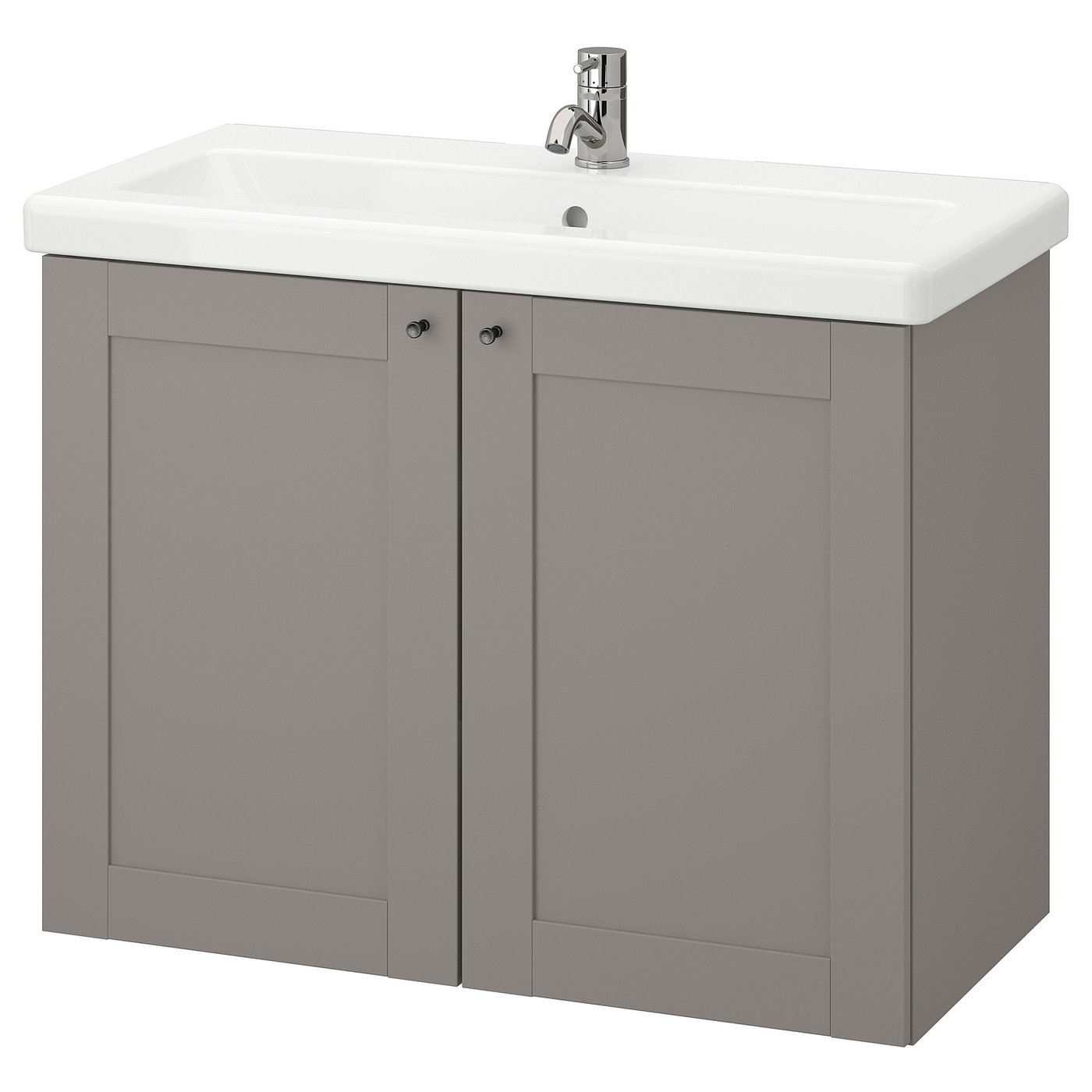 ENHET / TVÄLLEN Waschkommode, 2 Türen - grau Rahmen/grau PILKÅN