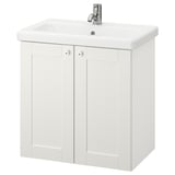 ENHET / TVÄLLEN Waschkommode, 2 Türen - weiß Rahmen/weiß PILKÅN