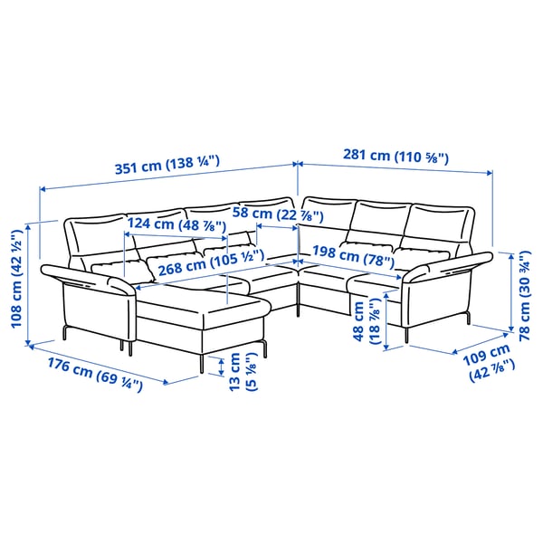 Abbildung mit Maßen für das Produkt: FAMMARP.