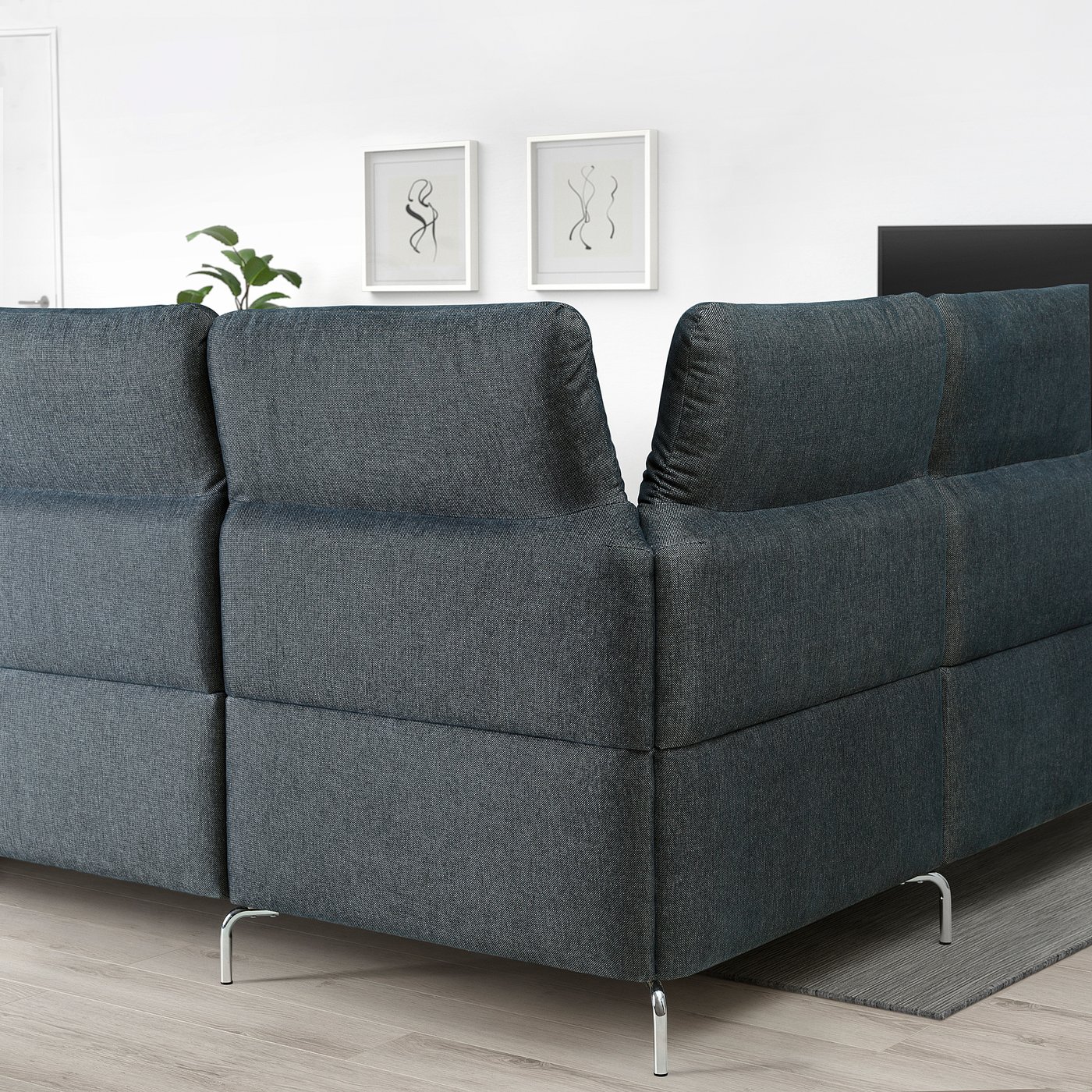 Thumbnail - IKEA FAMMARP Ecksofa 6-sitzig Metall/Tallmyra schwarz/grau Metall/Tallmyra schwarz/grau