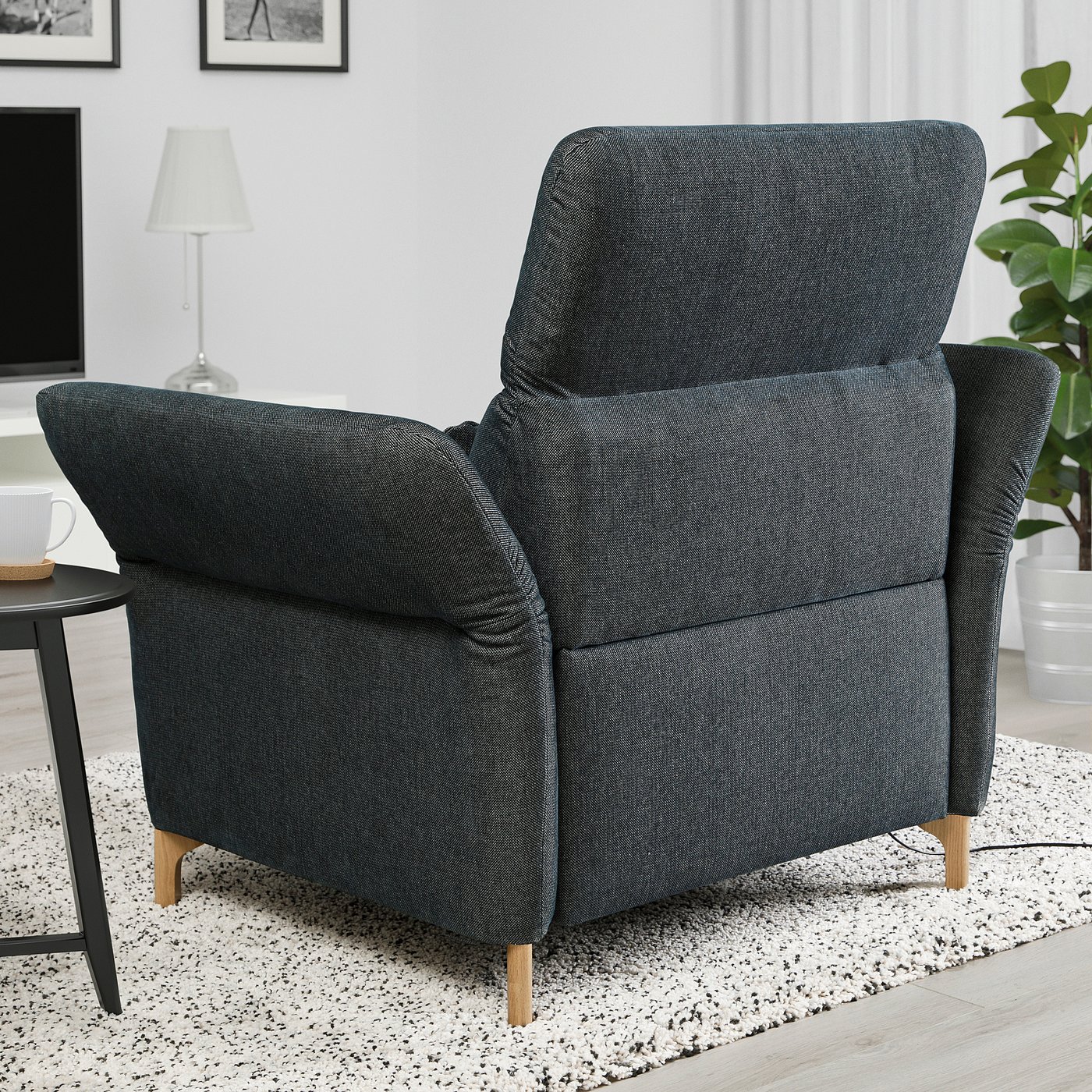 Thumbnail - IKEA FAMMARP Ruhesessel elektrisch Holz/Tallmyra schwarz/grau Holz/Tallmyra schwarz/grau