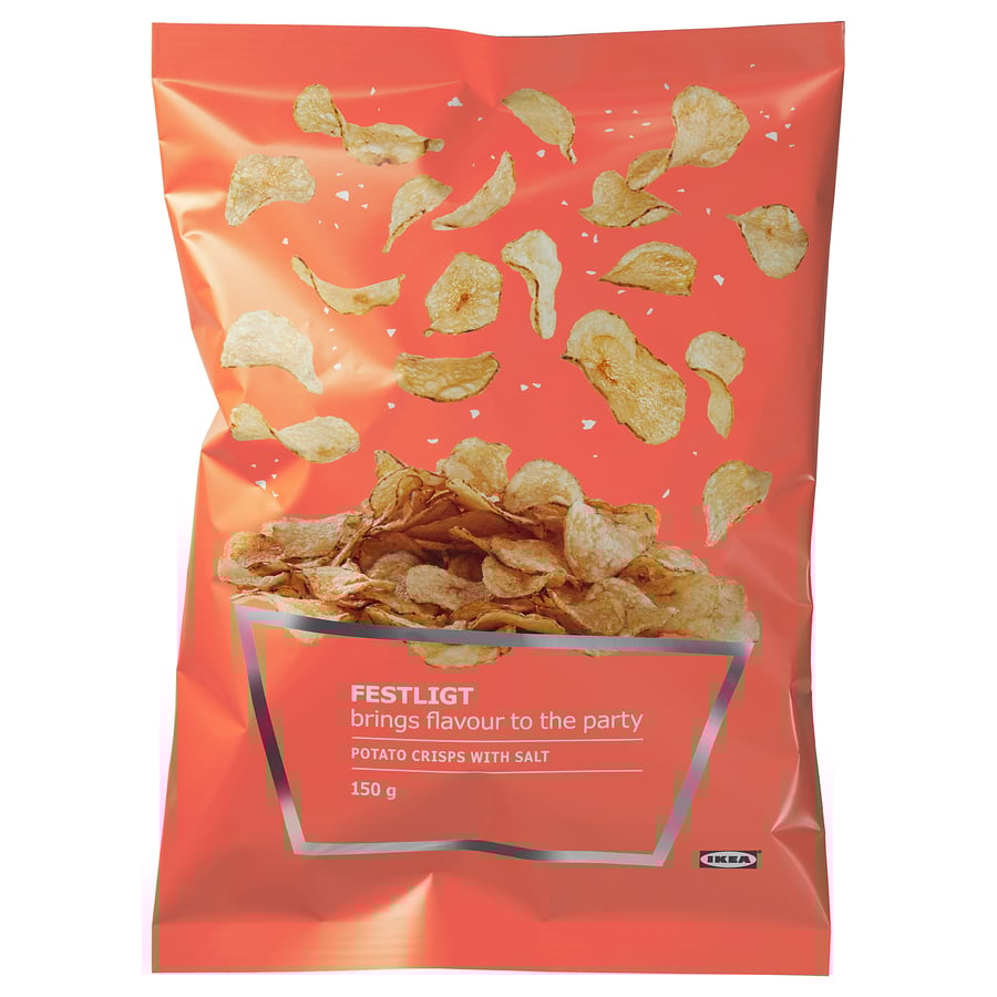 FESTLIGT Kartoffelchips, gesalzen, 150 g IKEA Deutschland
