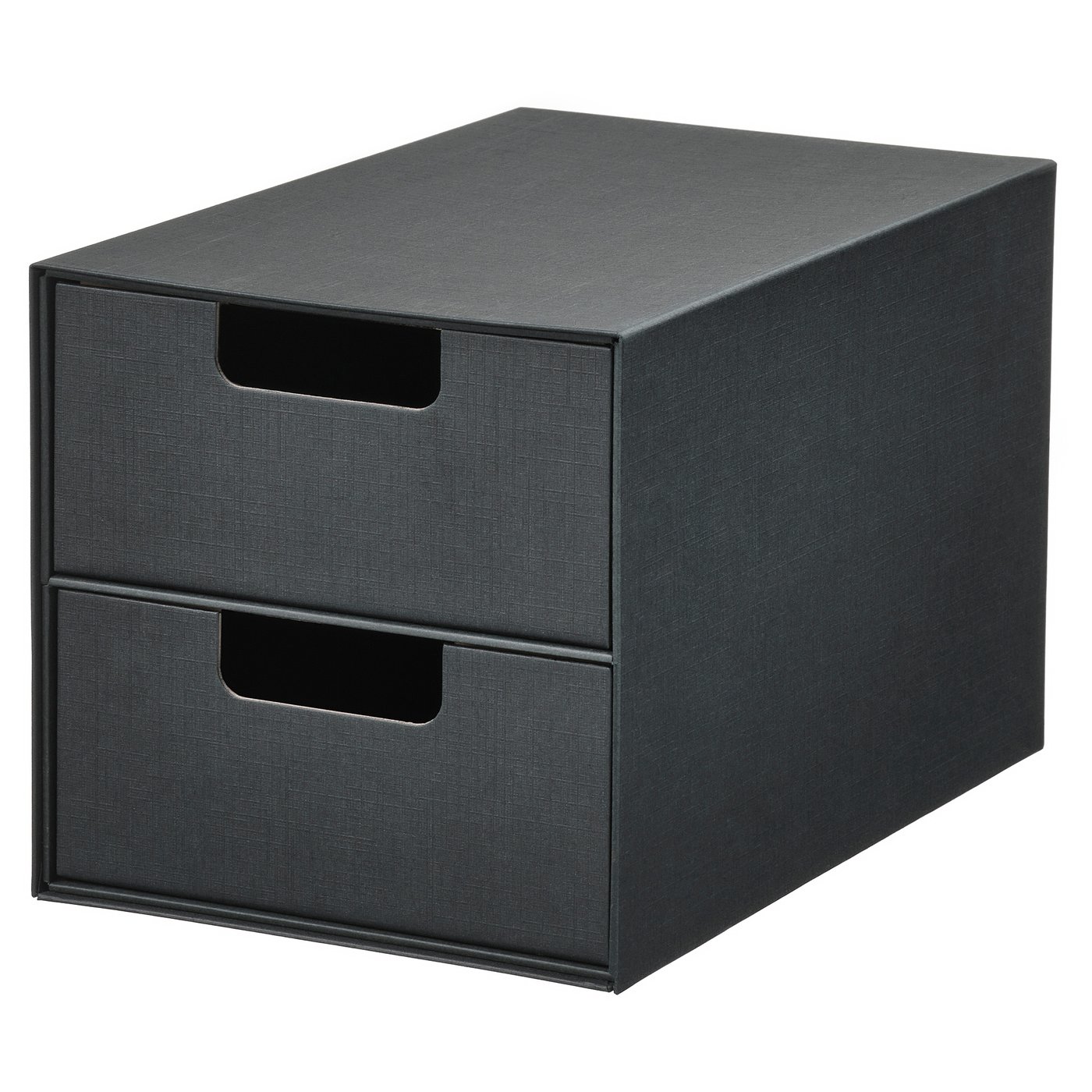 IKEA FJÄDERHARV Minikommode mit 2 Schubladen anthrazit 16x25 cm