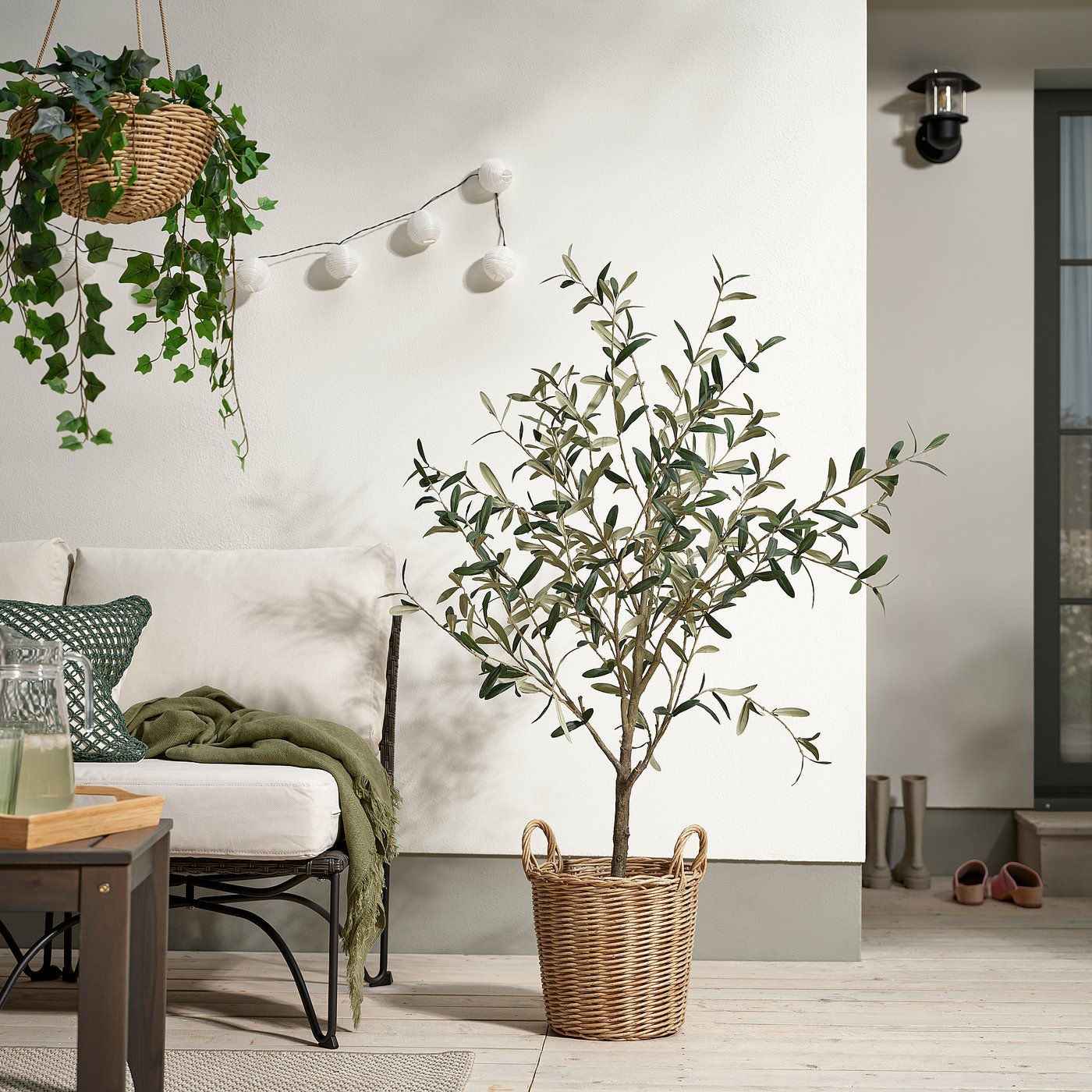 Thumbnail - IKEA FLODBJÖRK Übertopf drinnen/draußen hell graubraun