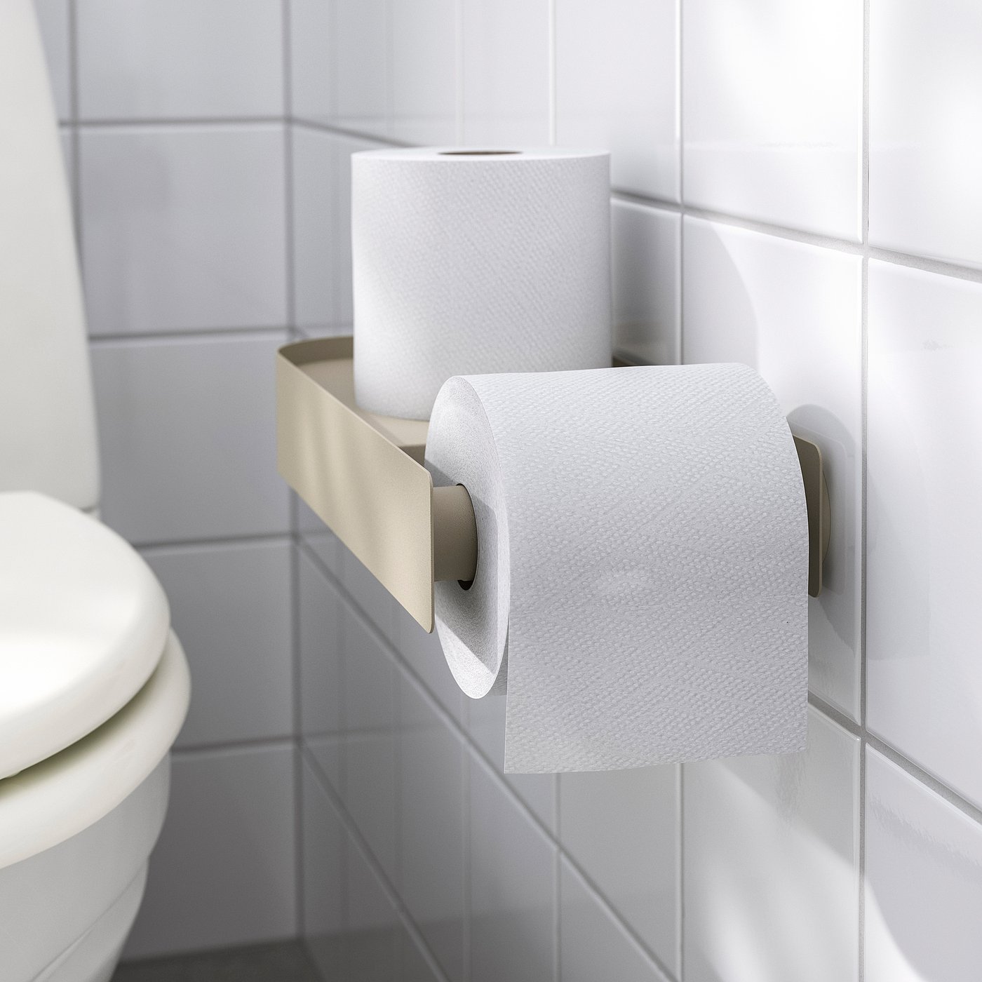 Thumbnail - IKEA FLORSJÖN Toilettenpapierhalter beige