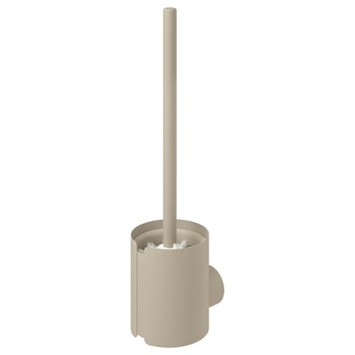 Florsjon beiger WC-Bürstenhalter, rundes Design mit langem Griff.